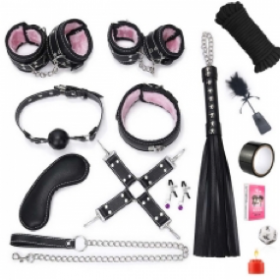 15 piece BDSM kit - Black